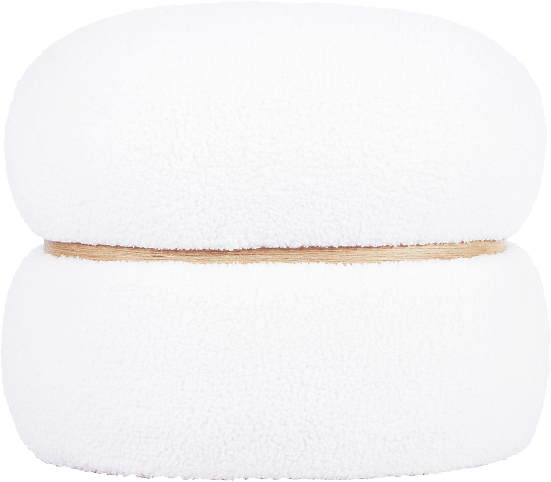 Angouleme II White Ottoman - Image 1