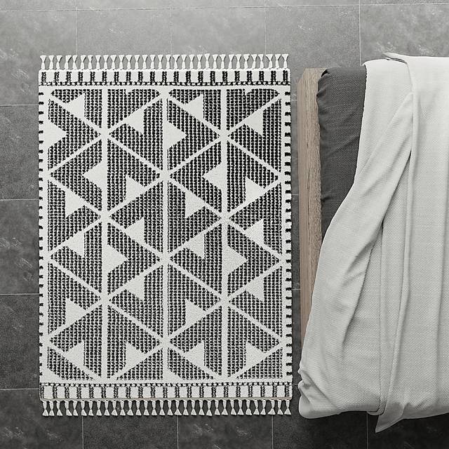 Angzu Black 5' x 7' Rug - Thumbnail - Image 5