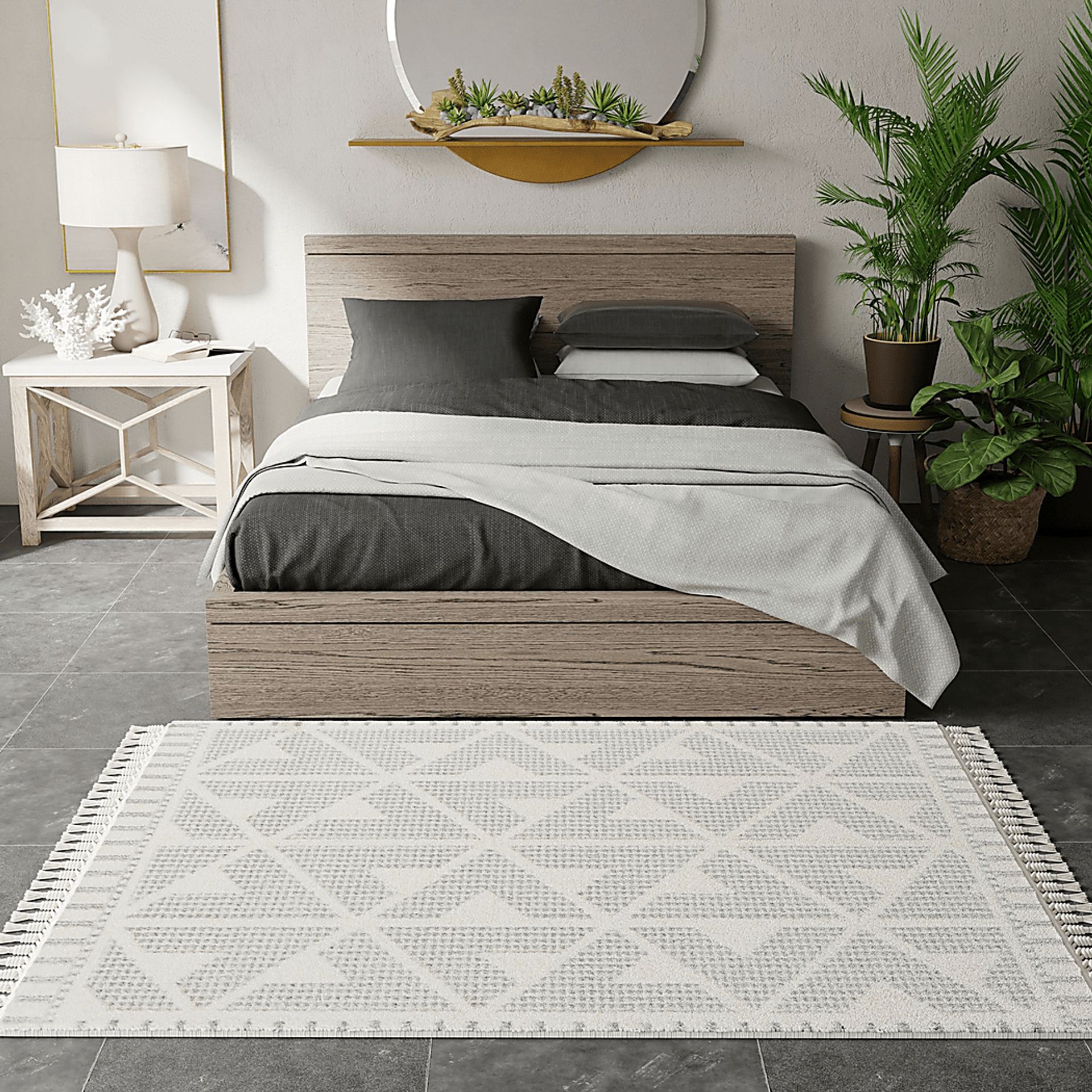 Angzu Gray 5' x 7' Rug - Image 2