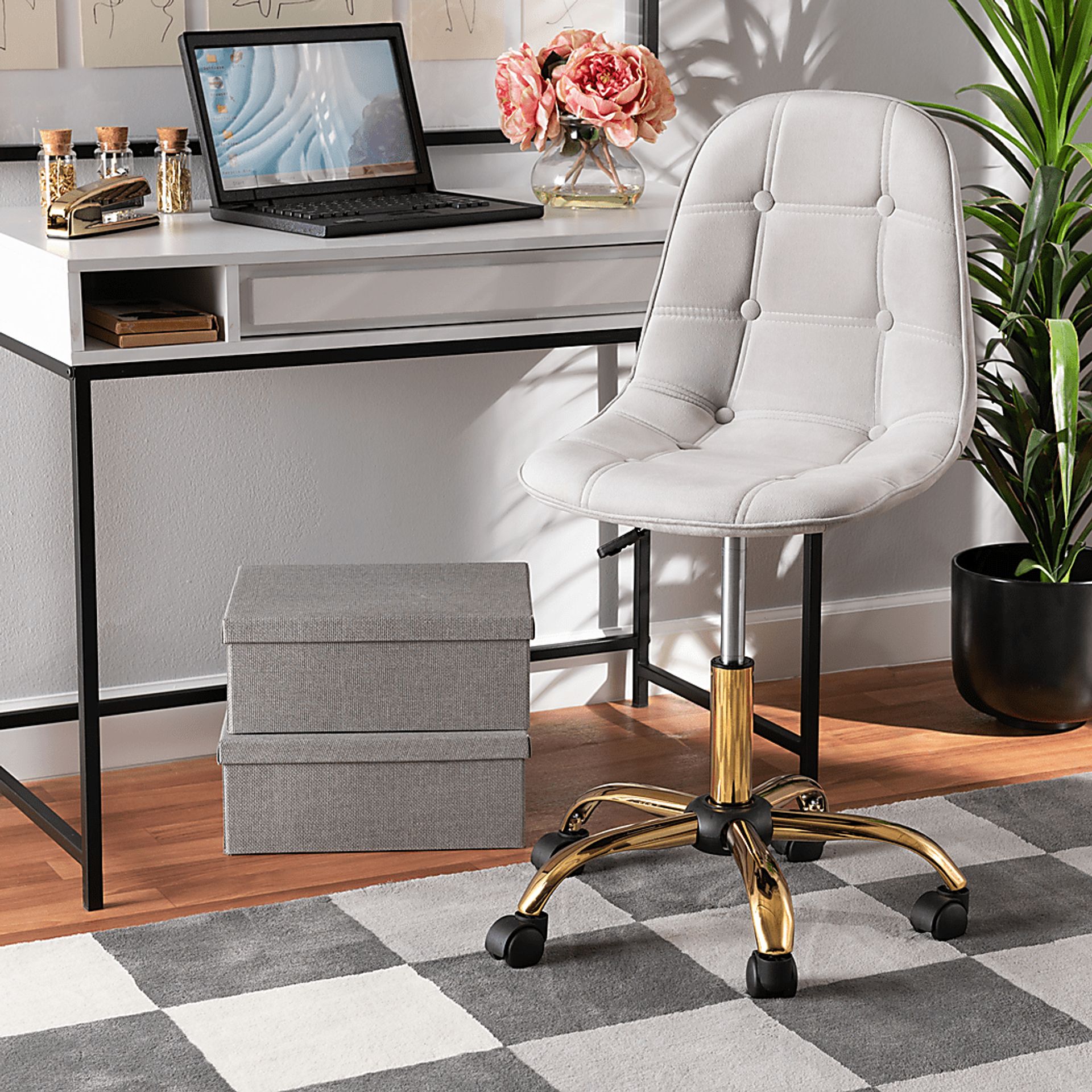 Anhinga Gray Office Chair - Image 2
