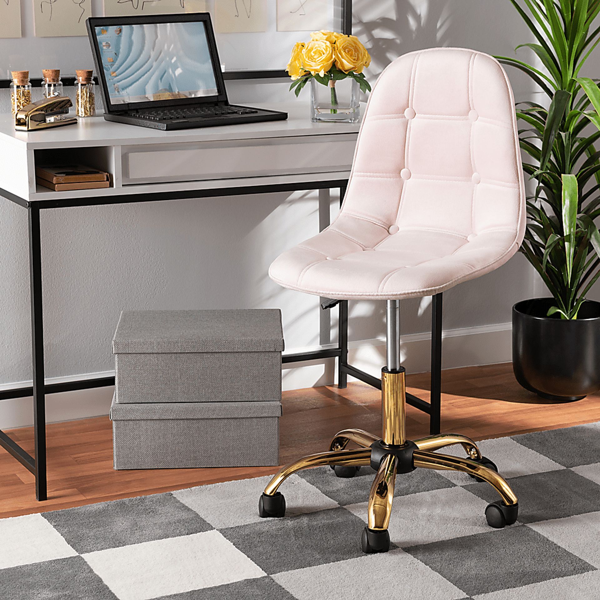 Anhinga Pink Office Chair - Image 2