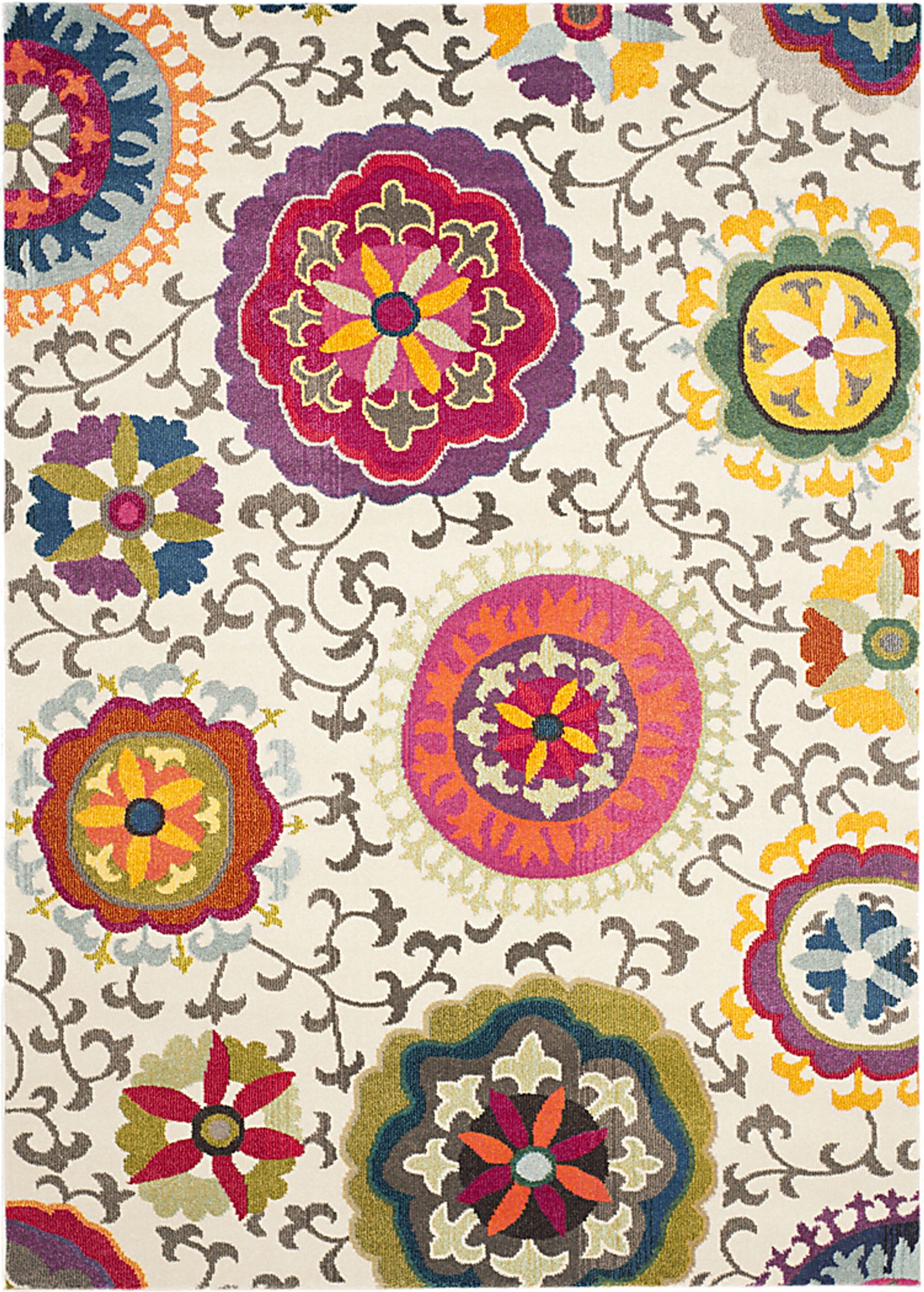 Ania Ivory 8' x 11' Rug - Image 1