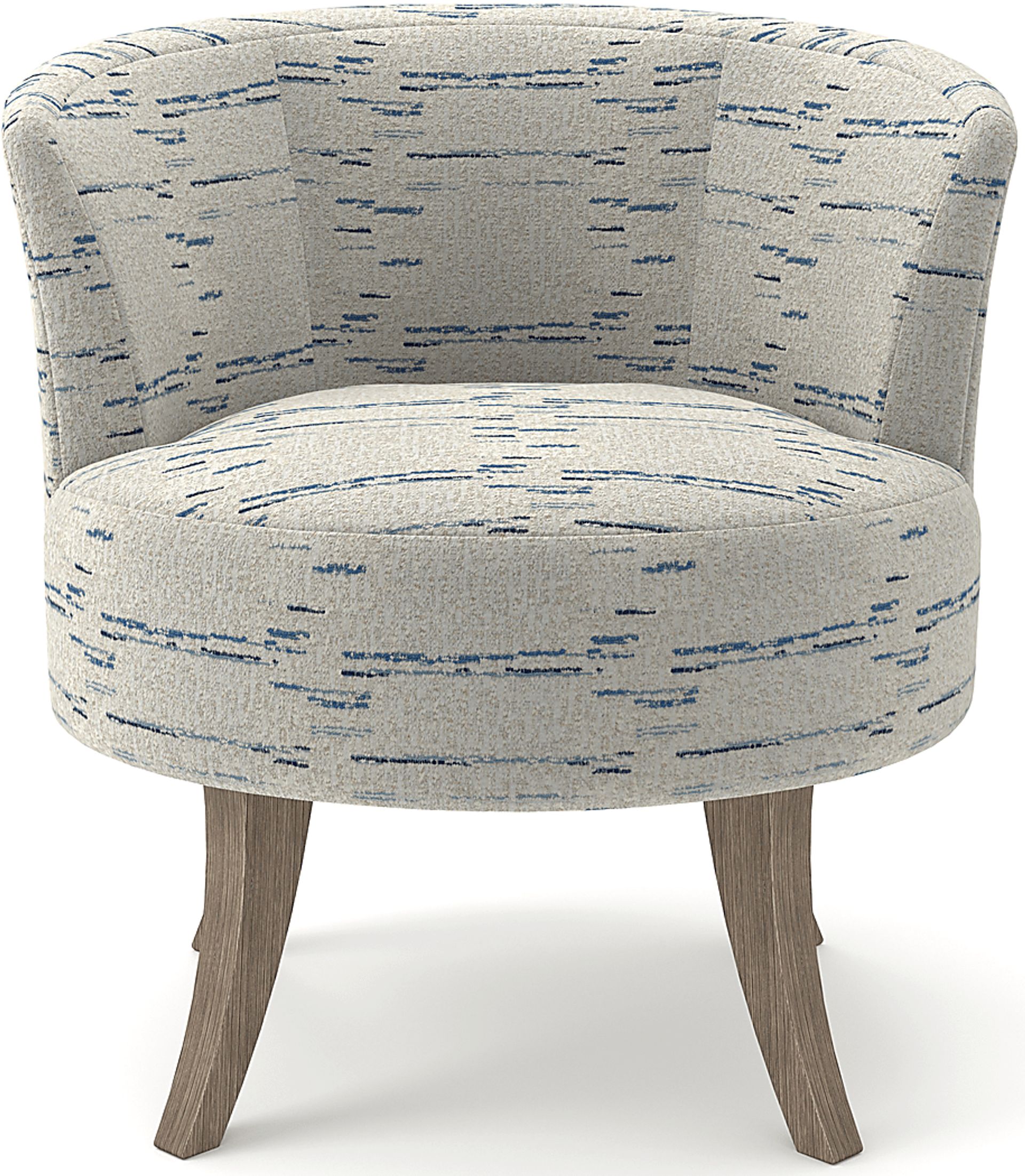 Aniez Blue Swivel Chair - Image 3