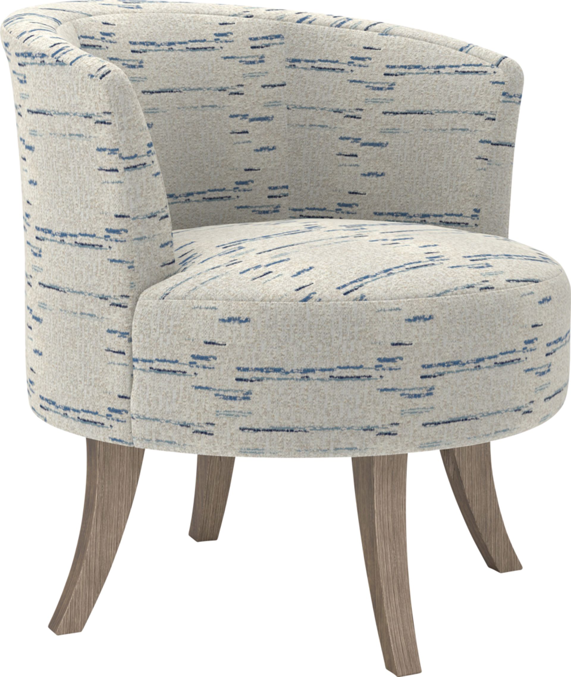 Aniez Blue Swivel Chair - Image 1