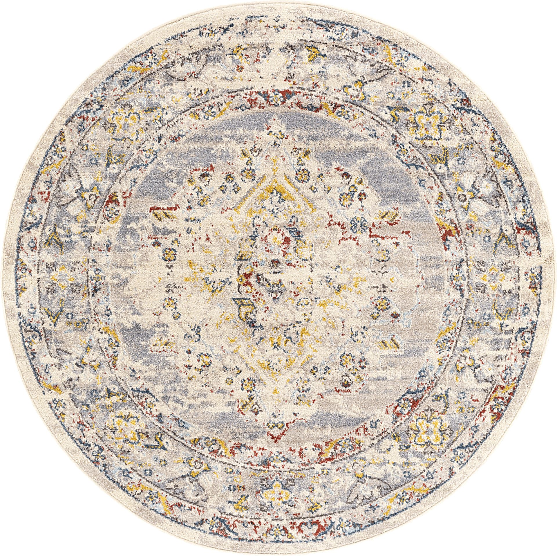 Anilya II Cream 5'3 Round Rug - Image 1