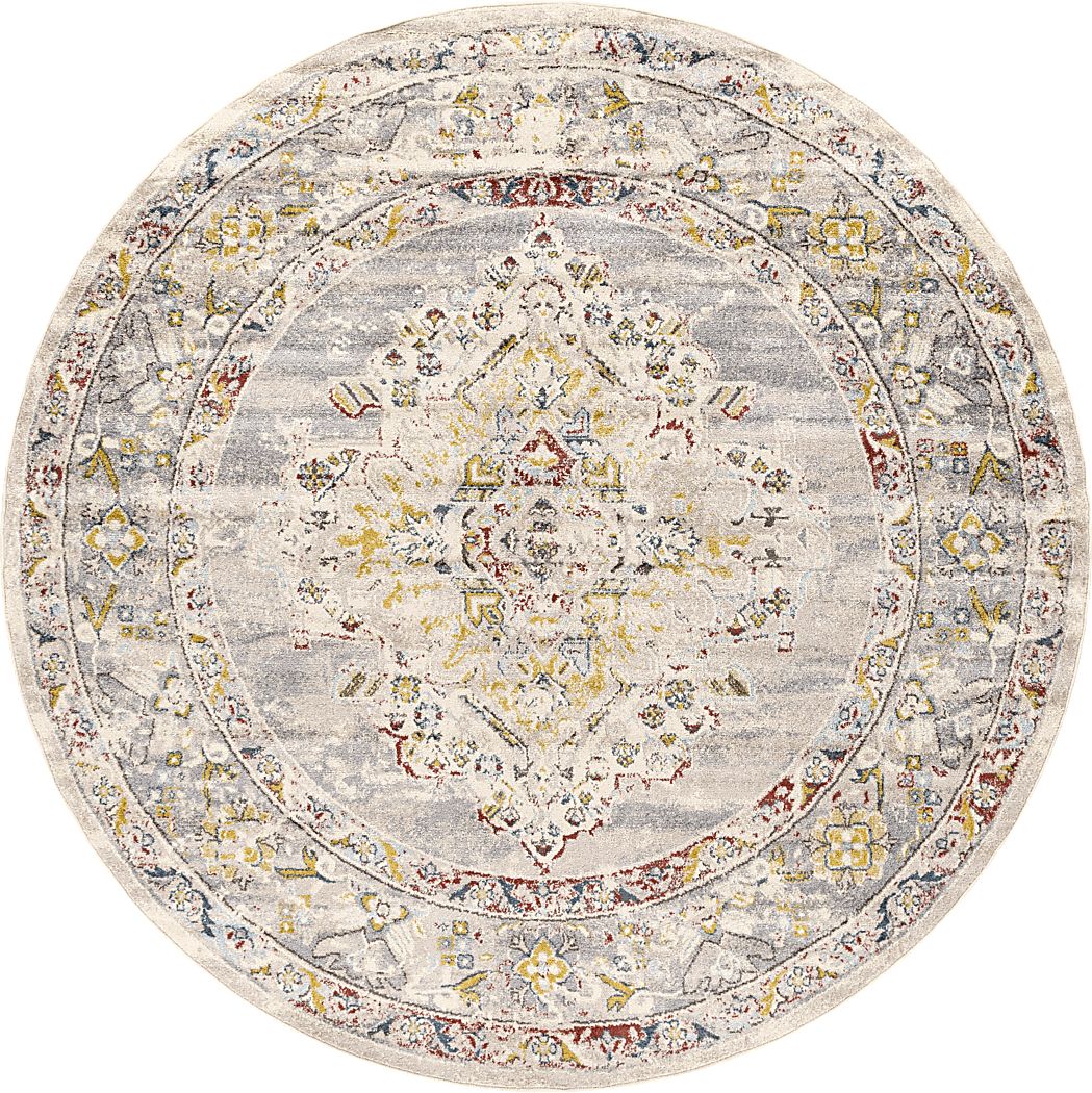 Anilya II Cream 7'10 Round Rug