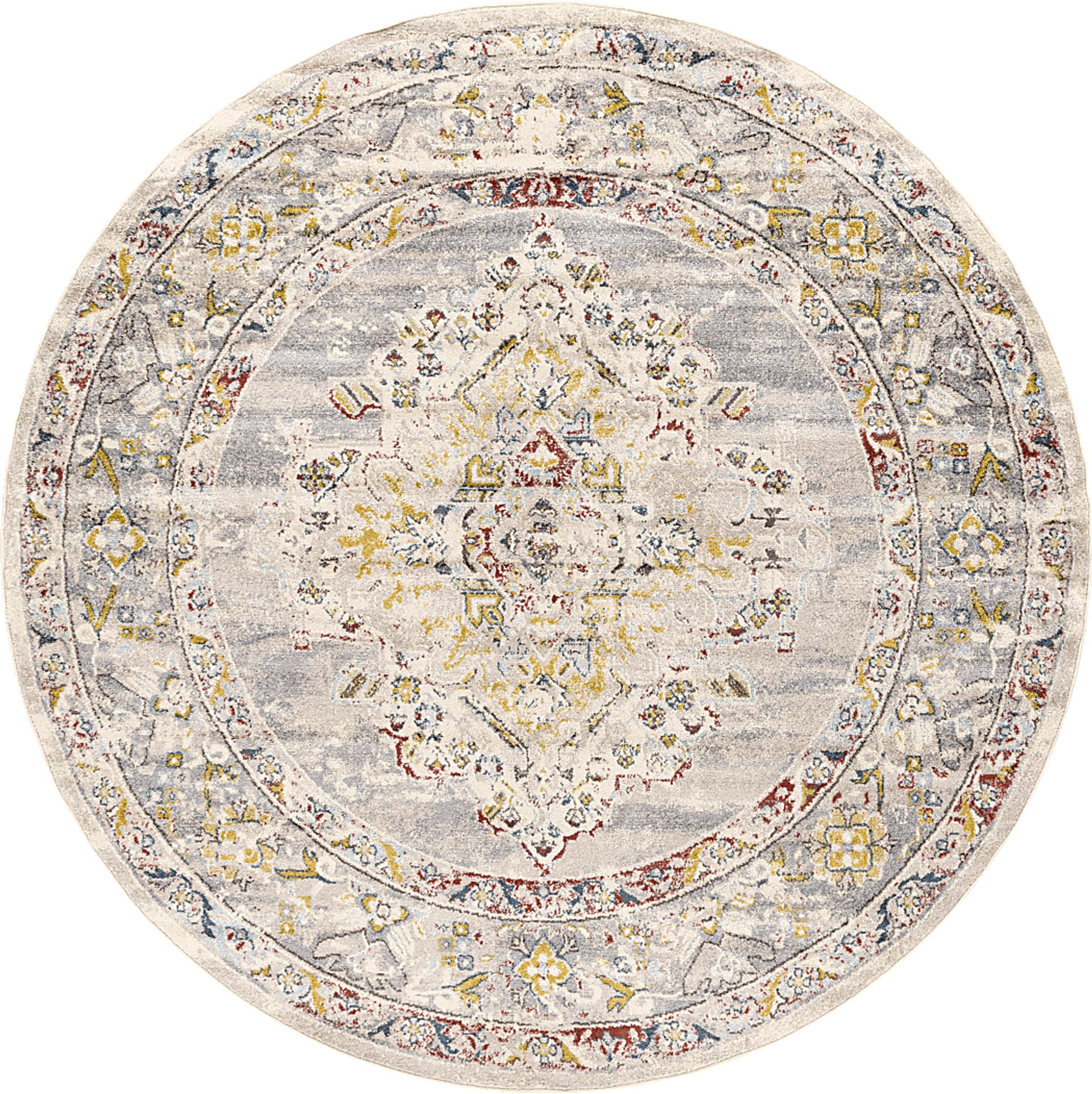 Anilya II Cream 7'10 Round Rug - Image 1