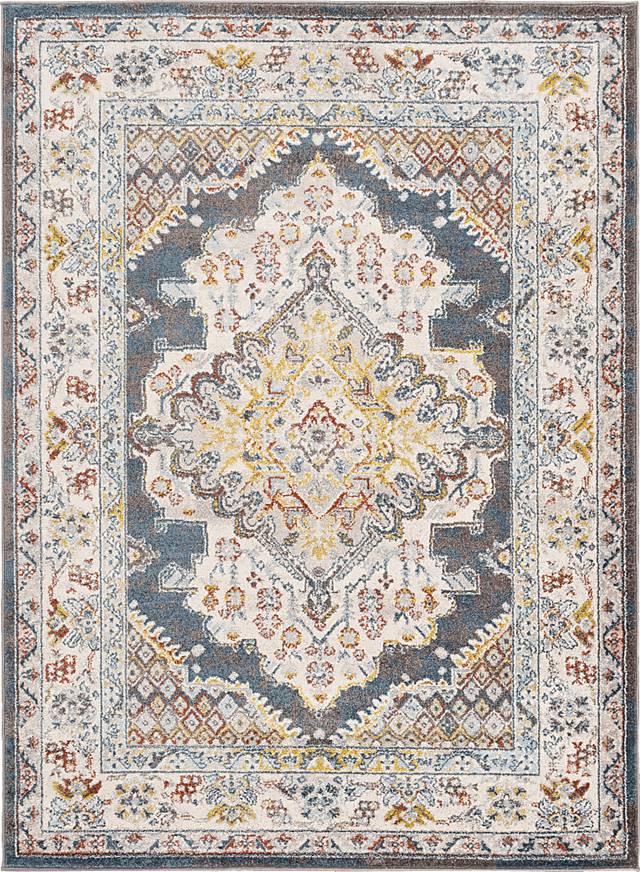 Anilya III Beige 6'7 x 9' Rug - Thumbnail - Image 1