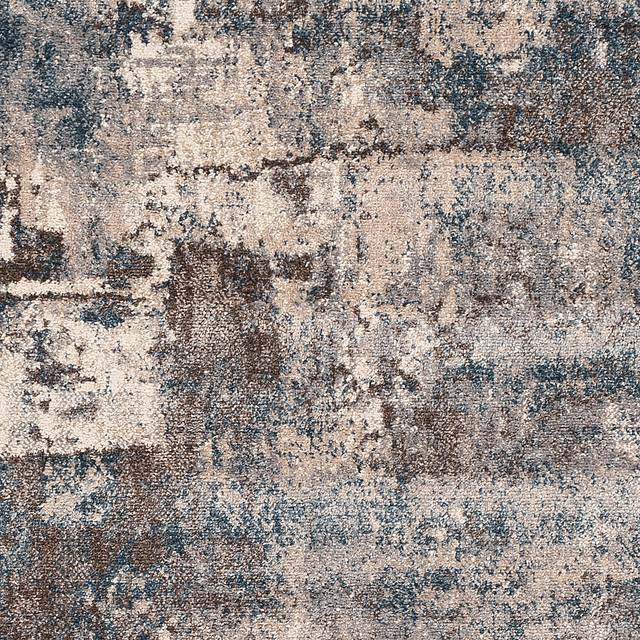 Anilya IV Dark Blue 5'3 Round Rug - Thumbnail - Image 2