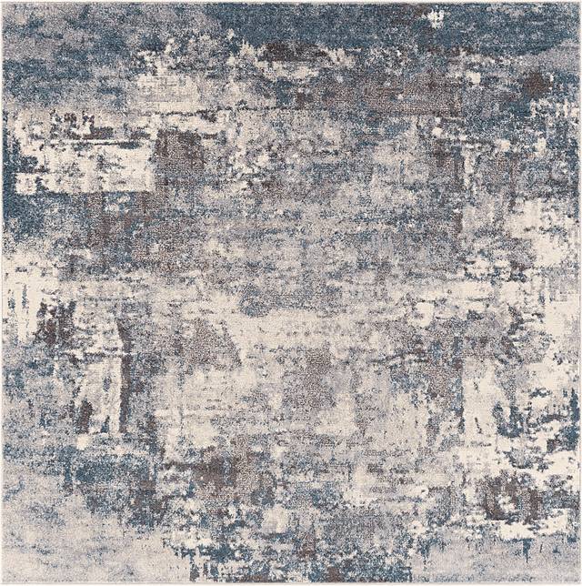 Anilya IV Dark Blue 6'7 Square Rug - Thumbnail - Image 1