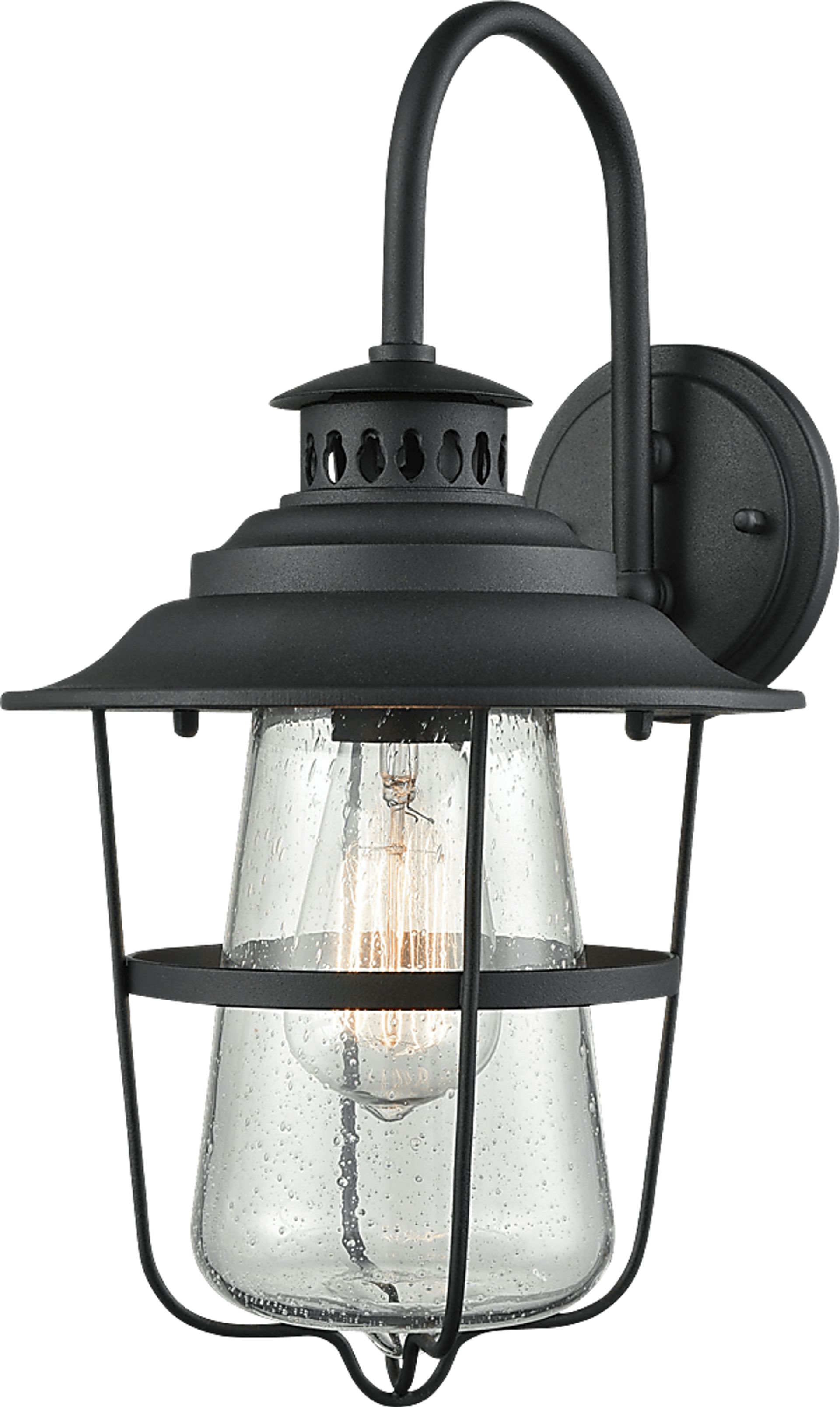 Anisha Black Outdoor Wall Sconce - Image 1
