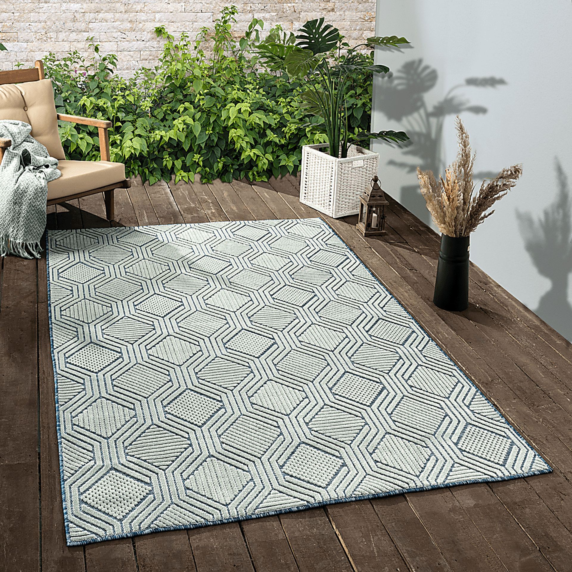 Anitalee Navy 7'9 x 9'9 Rug - Image 2