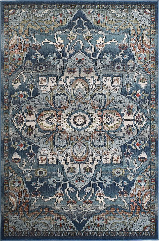 Anitha Blue 5' x 7' Rug - Thumbnail - Image 1