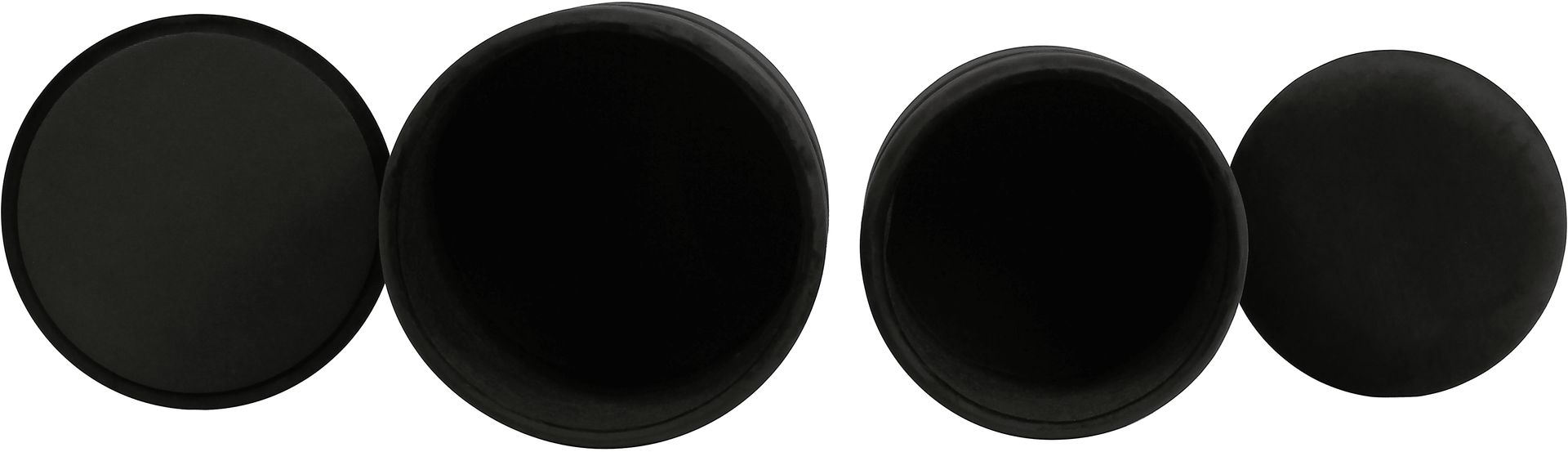Anivy Black Accent Ottoman, Set of 2 - Image 5