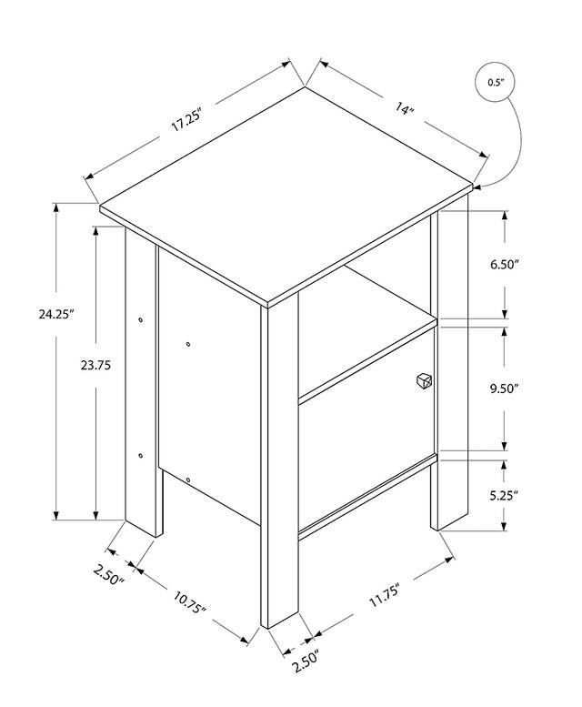 Ankeney Brown End Table - Thumbnail - Image 4