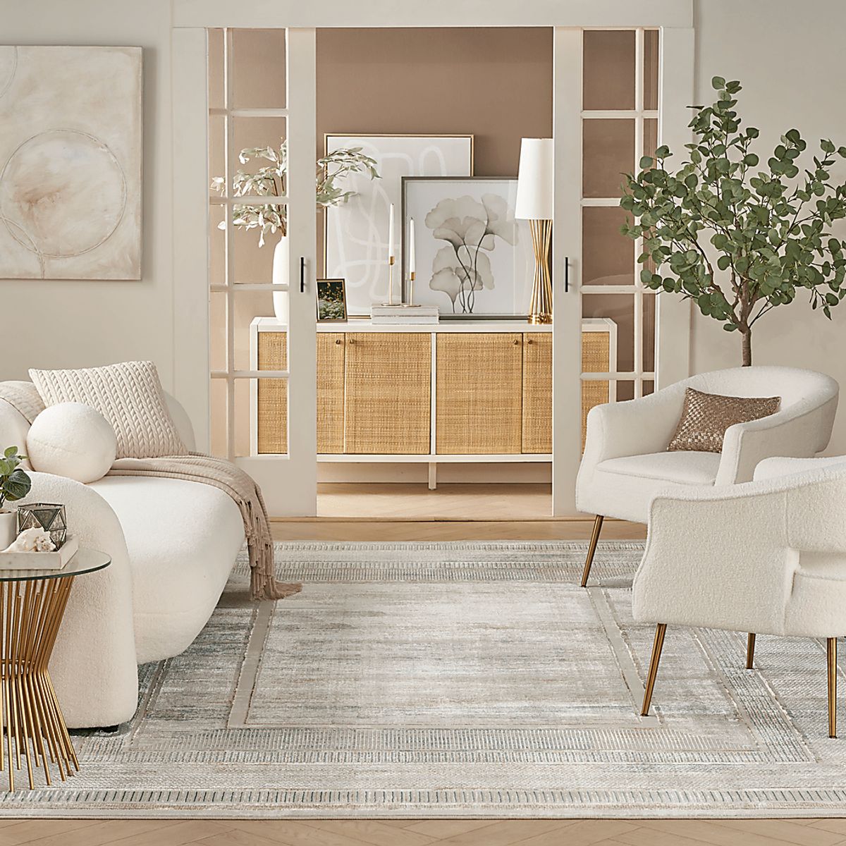 Anlyth Ivory,Multi Beige,Multi Rugs | Rooms to Go
