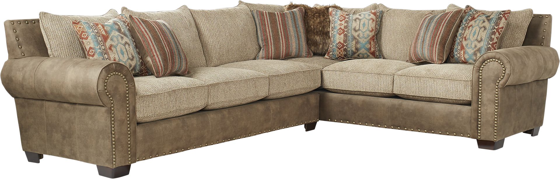 Ann Arbor Brown 2 Pc Sectional - Image 1