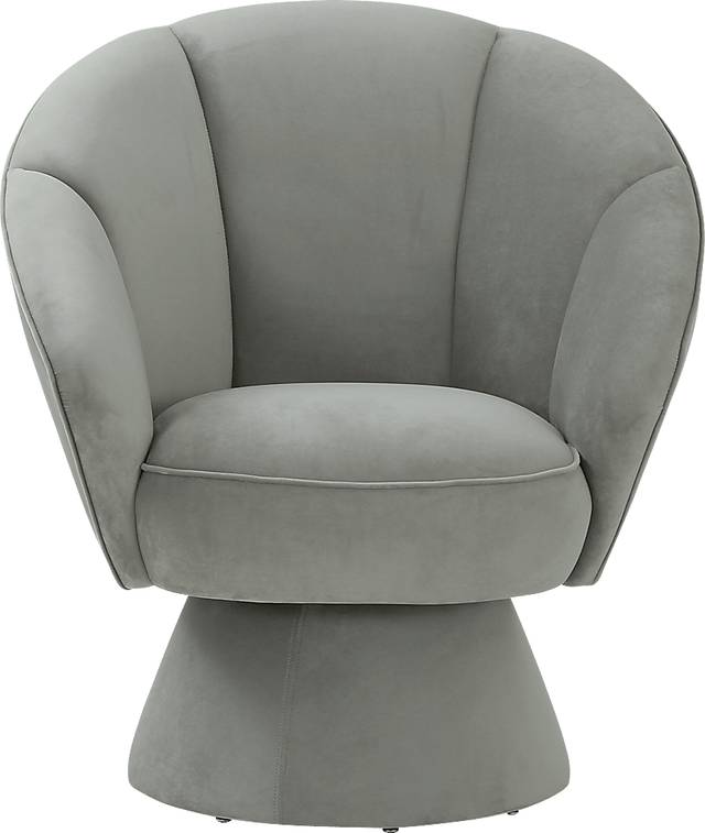 Ann Leah Gray Accent Chair - Thumbnail - Image 2