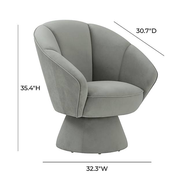 Ann Leah Gray Accent Chair - Thumbnail - Image 6