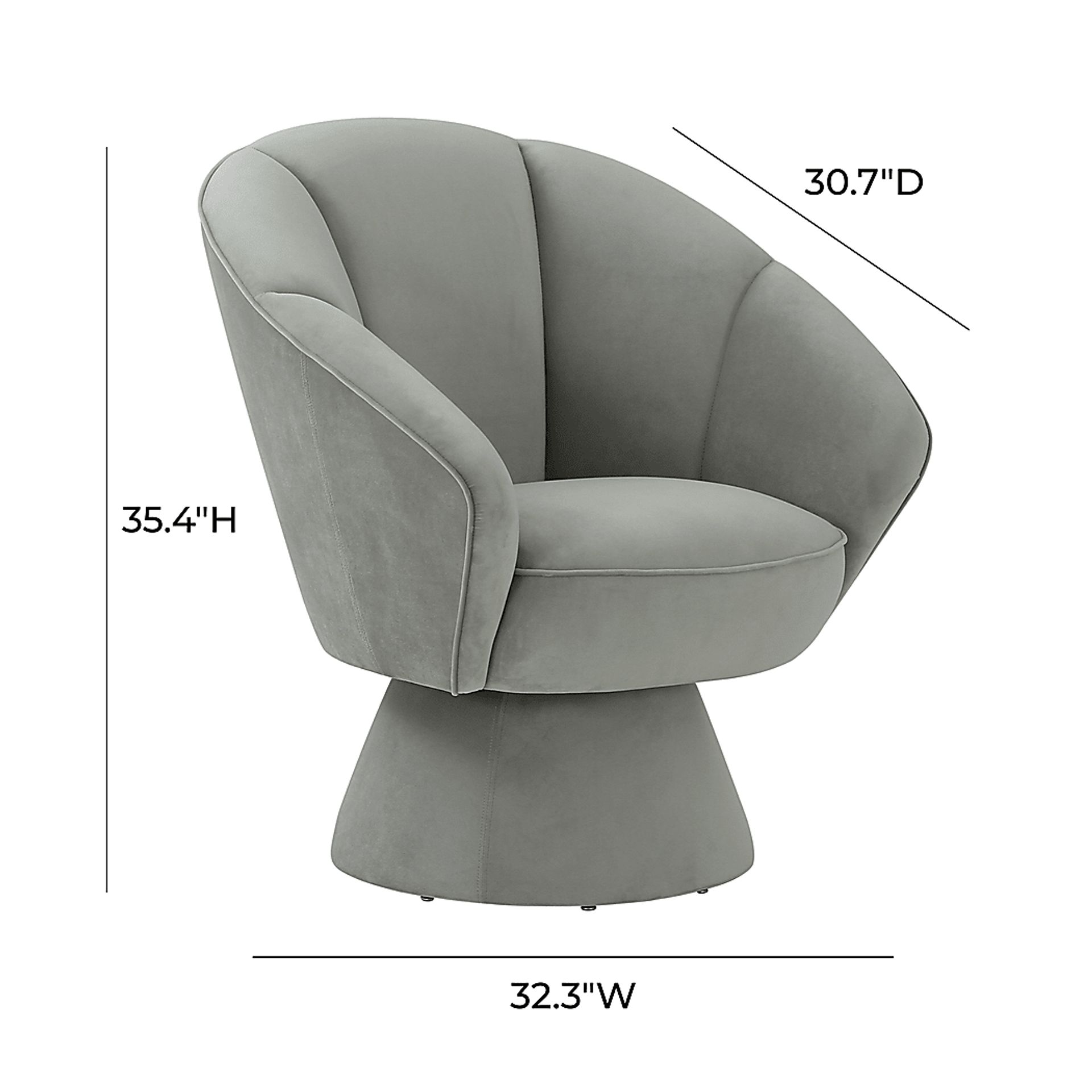 Ann Leah Gray Accent Chair - Image 6