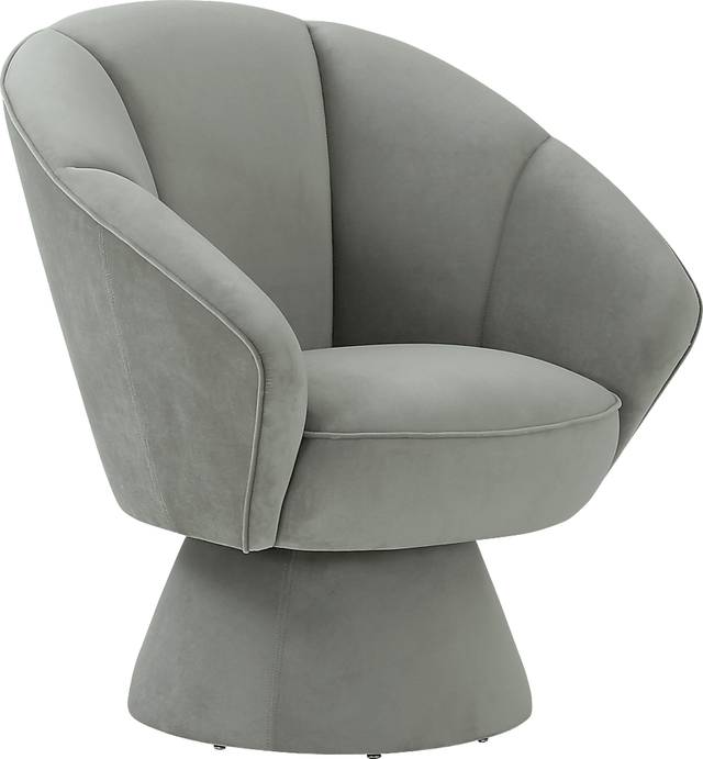 Ann Leah Gray Accent Chair - Thumbnail - Image 1