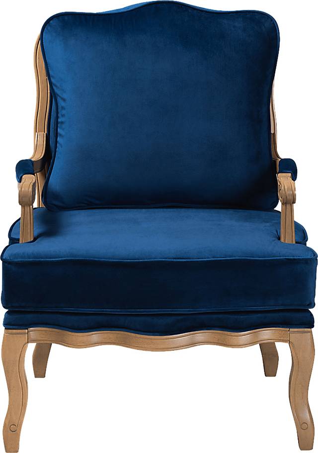 Annadea Navy Accent Chair - Thumbnail - Image 4