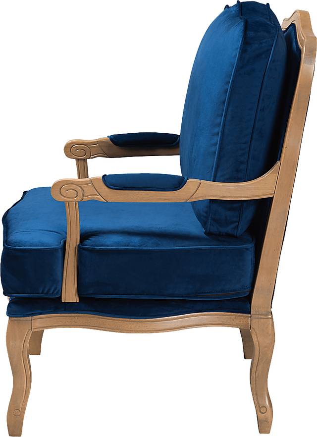 Annadea Navy Accent Chair - Thumbnail - Image 5