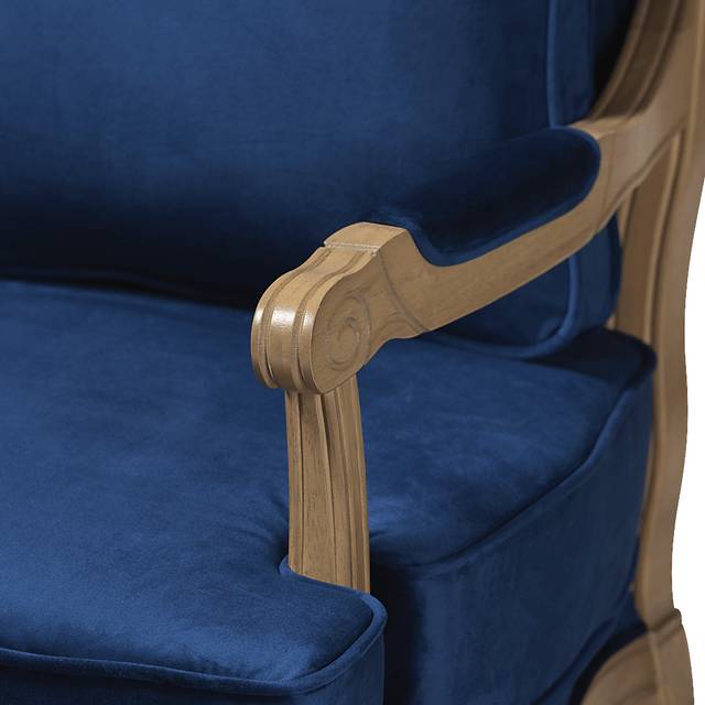 Annadea Navy Accent Chair - Thumbnail - Image 8