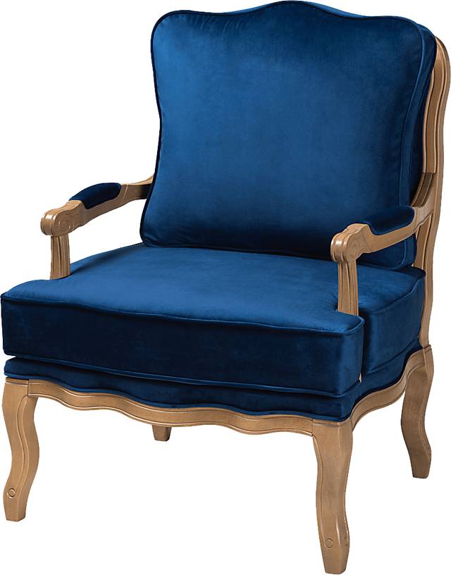 Annadea Navy Accent Chair - Thumbnail - Image 1