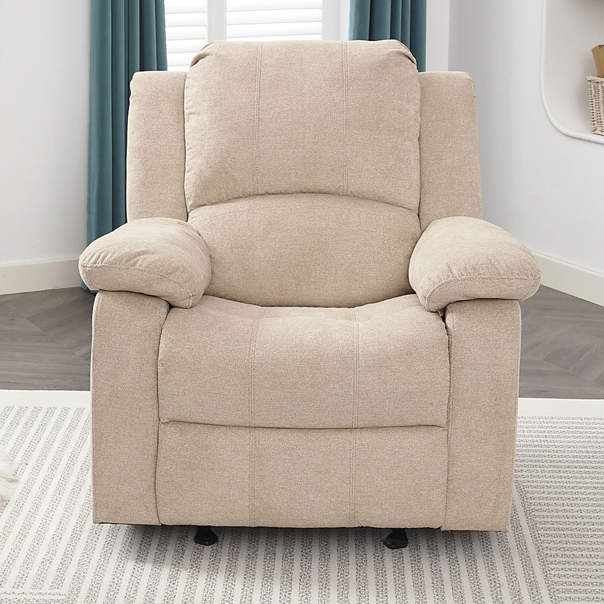 Annaika Beige Glider Recliner - Image 2