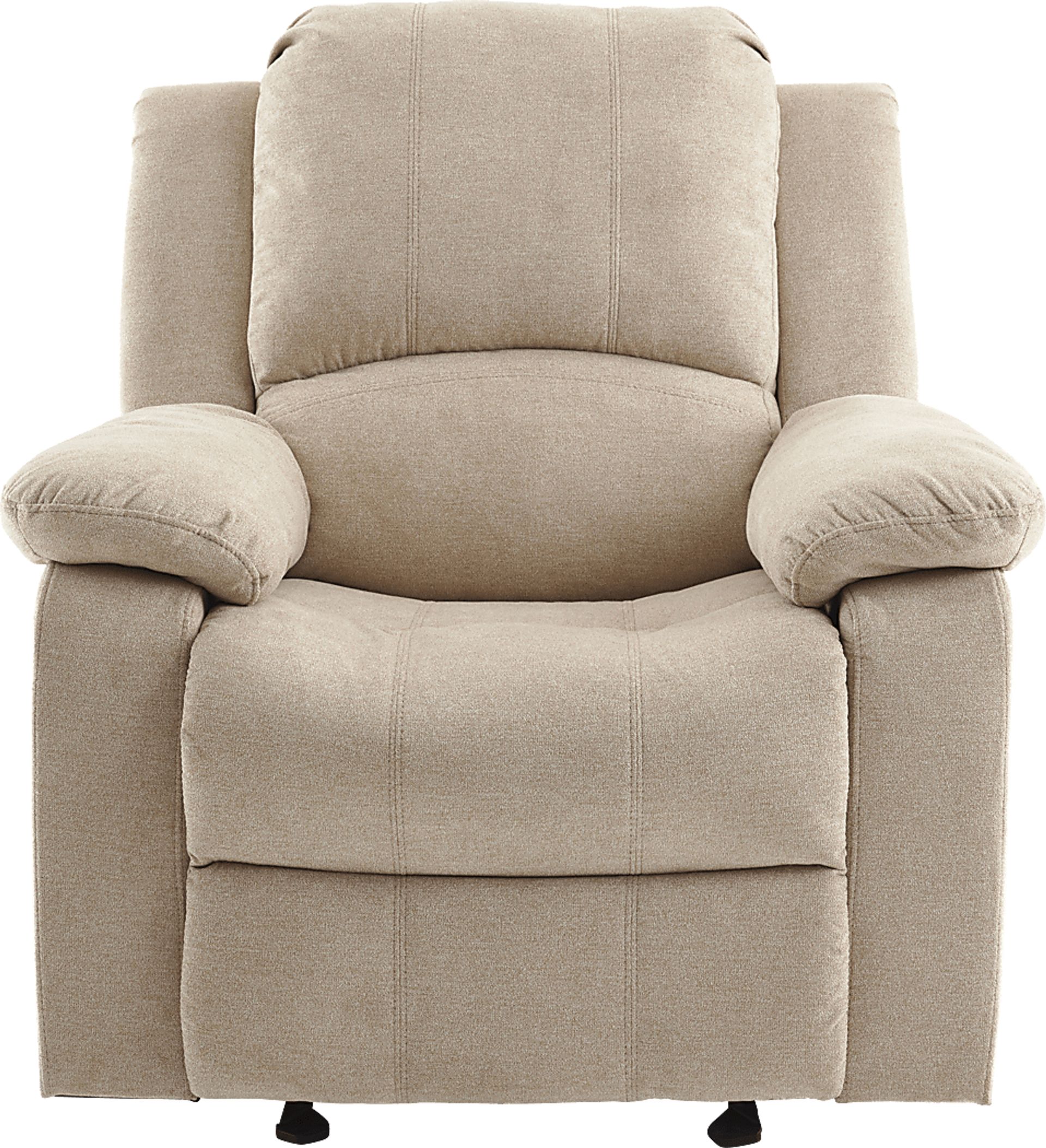 Annaika Beige Glider Recliner - Image 1