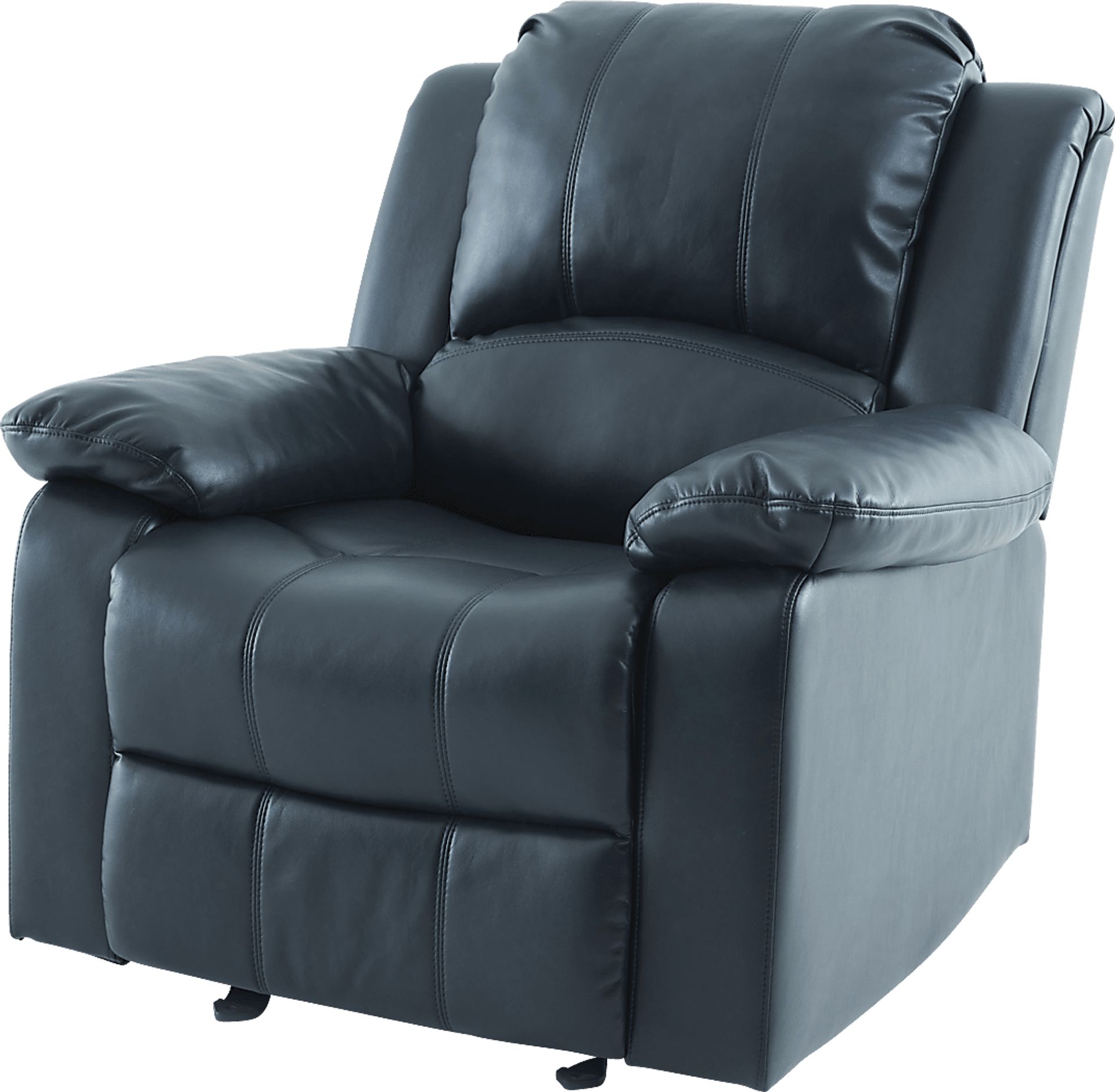 Annaika Dark Blue Glider Recliner - Image 12