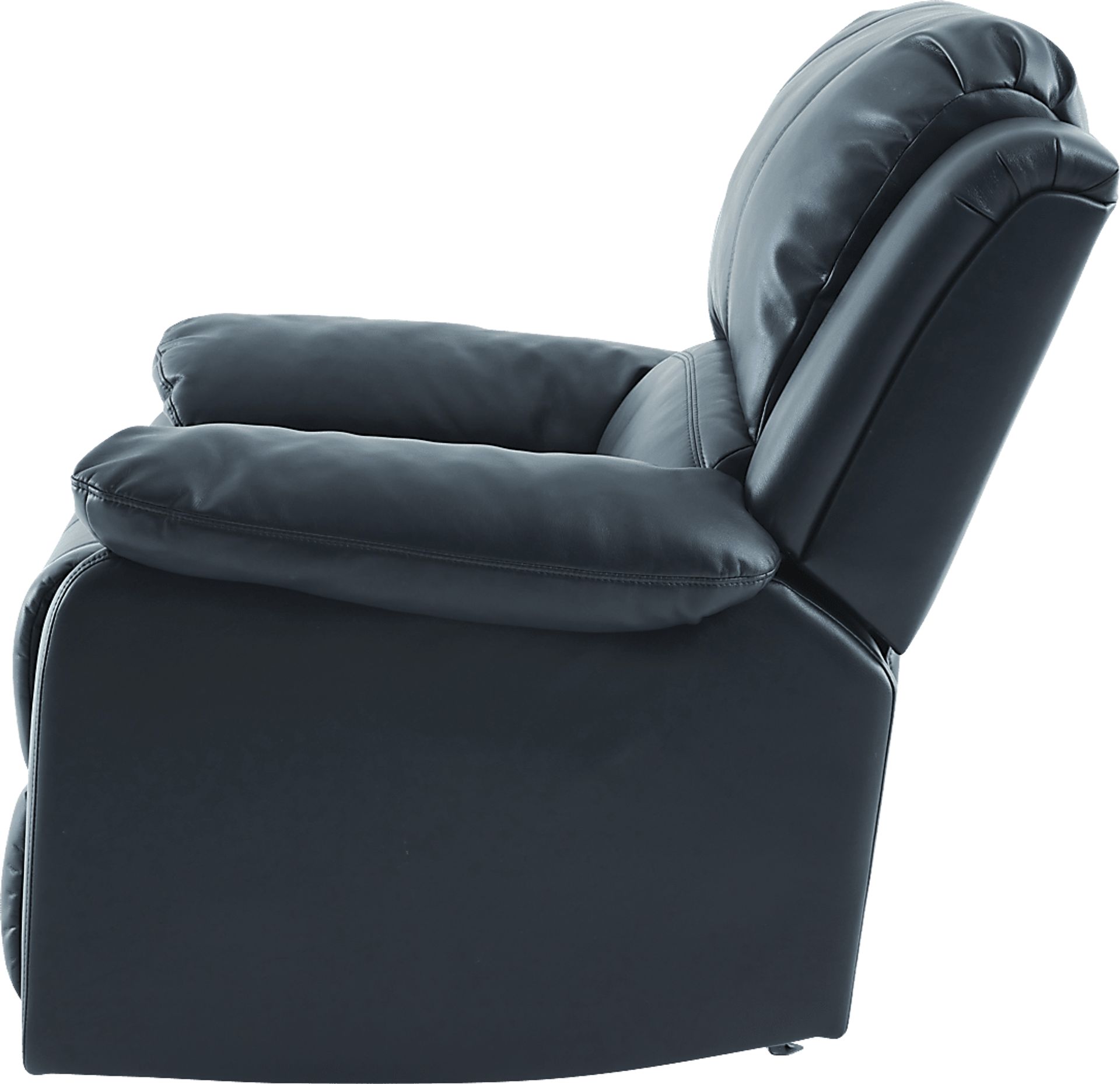 Annaika Dark Blue Glider Recliner - Image 13