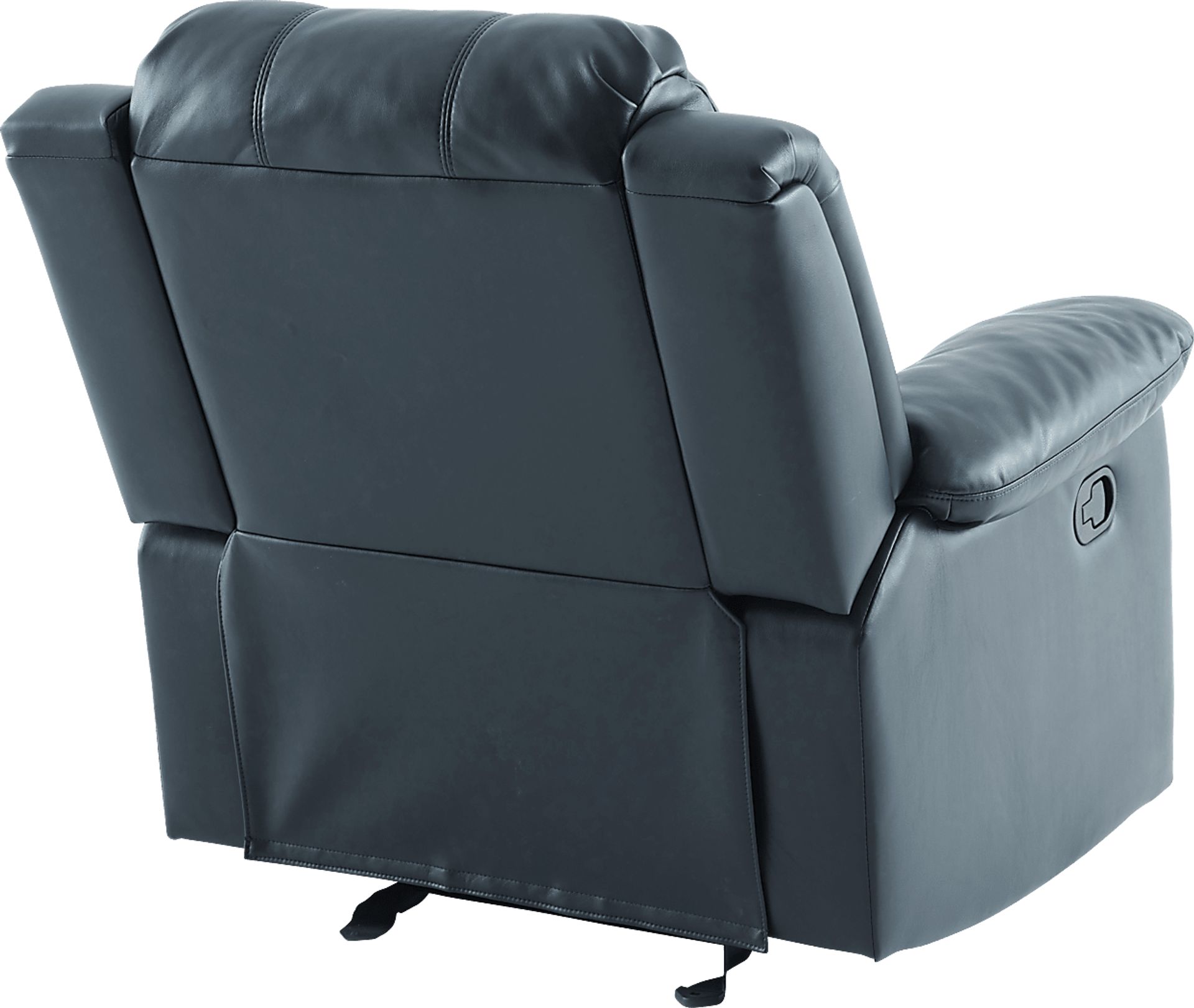 Annaika Dark Blue Glider Recliner - Image 15