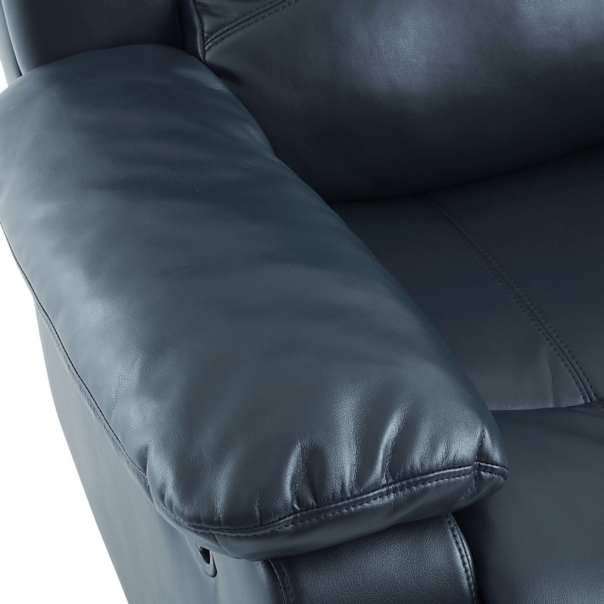 Annaika Dark Blue Glider Recliner - Image 19
