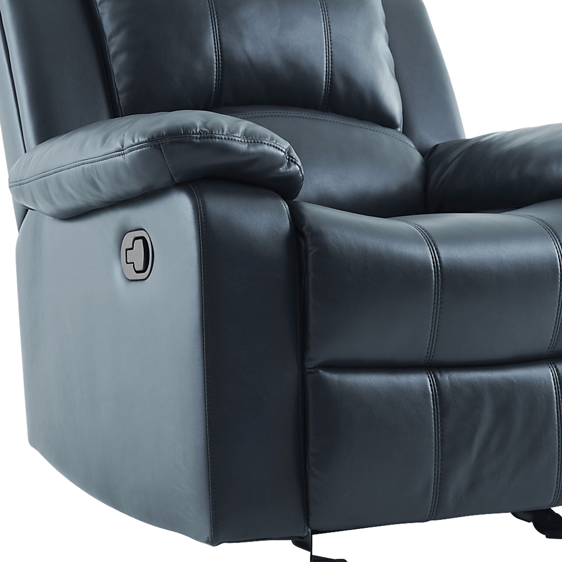 Annaika Dark Blue Glider Recliner - Image 20