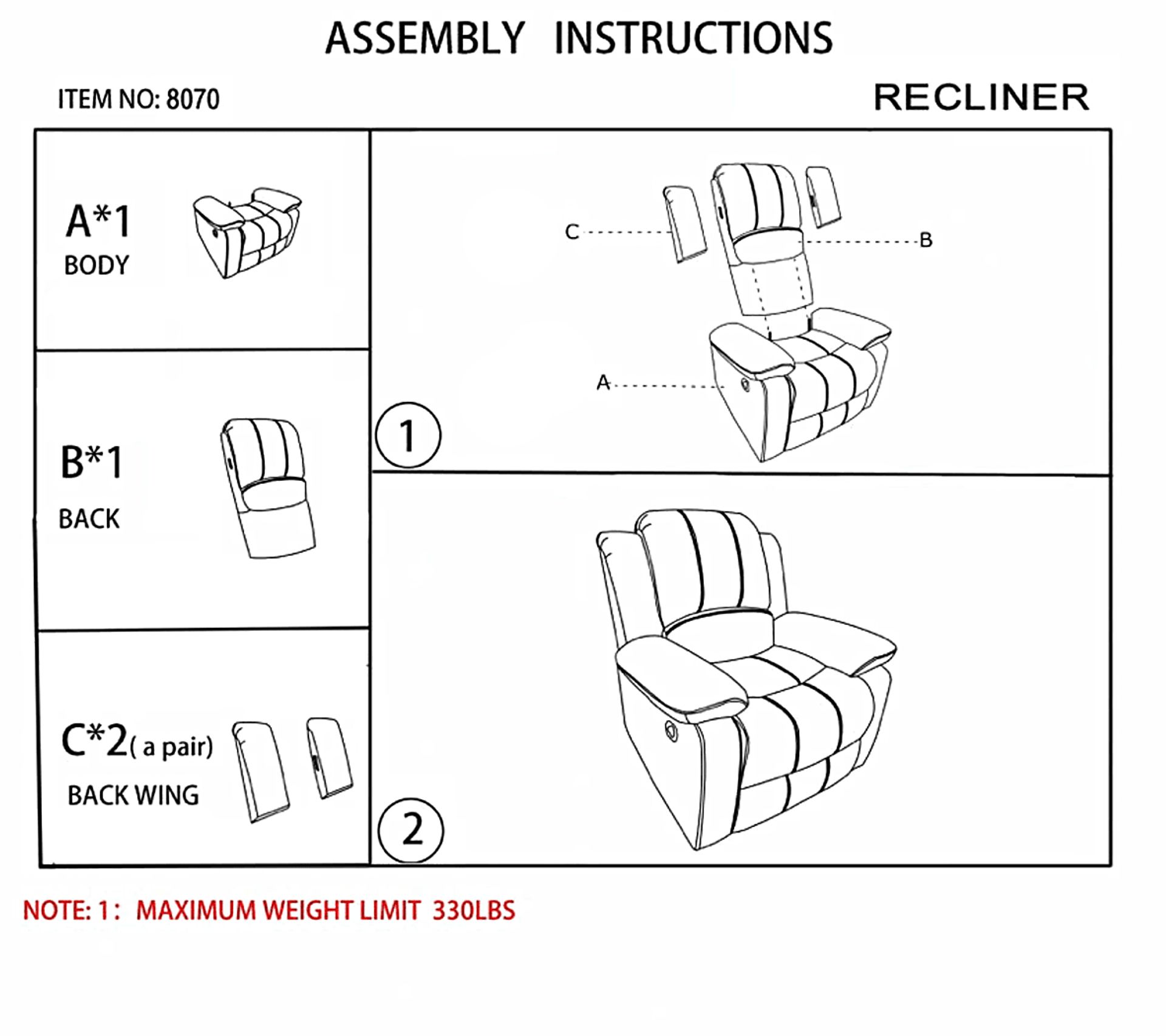 Annaika Dark Blue Glider Recliner - Image 7