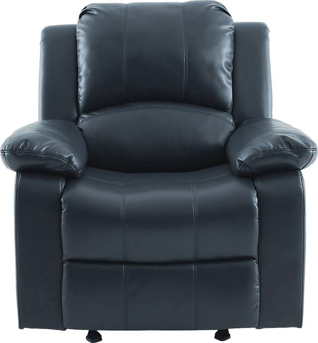 Annaika Dark Blue Glider Recliner - Thumbnail - Image 9