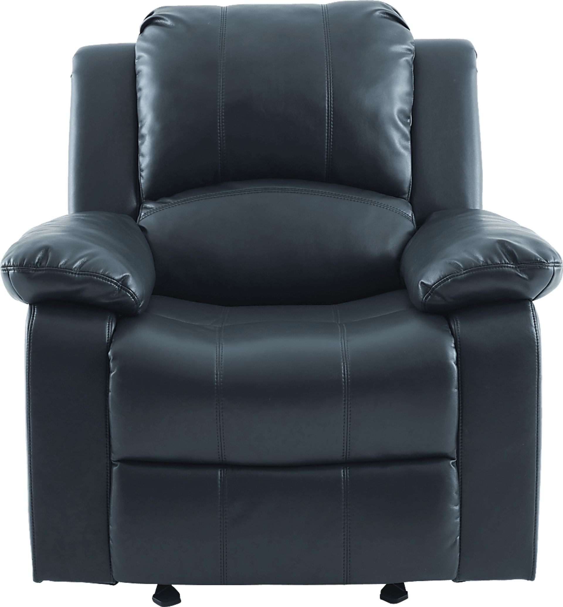 Annaika Dark Blue Glider Recliner - Image 9