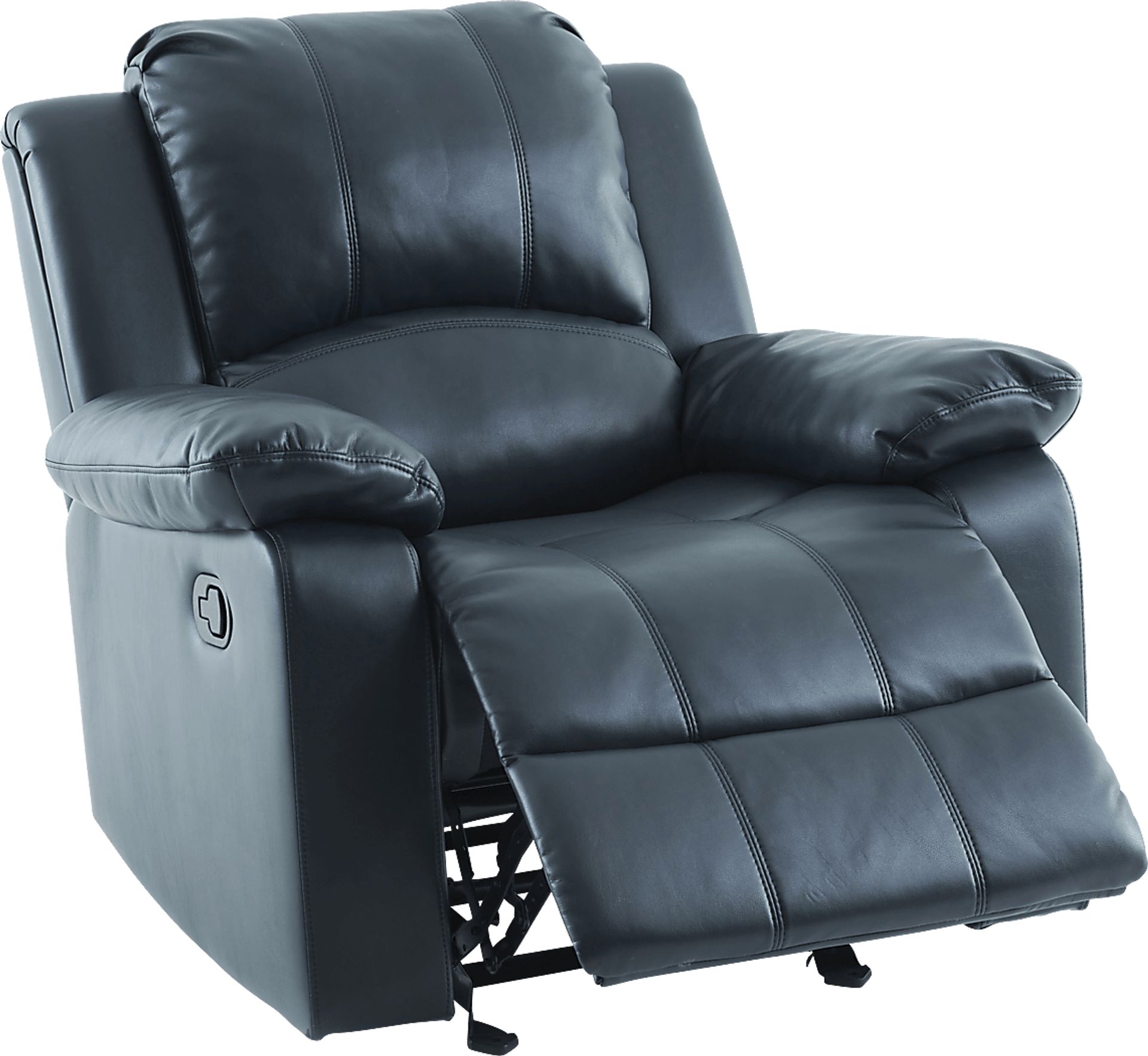 Annaika Dark Blue Glider Recliner - Image 10
