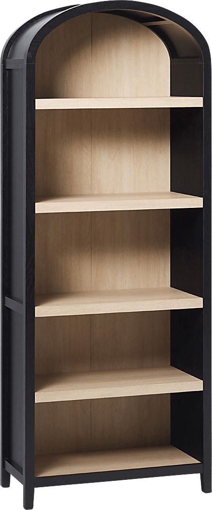 Annbick I Black Bookcase