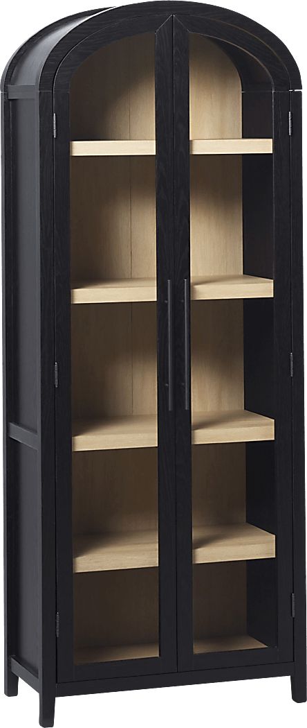 Annbick II Black Bookcase