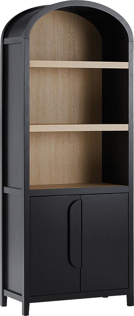 Annbick III Black Bookcase