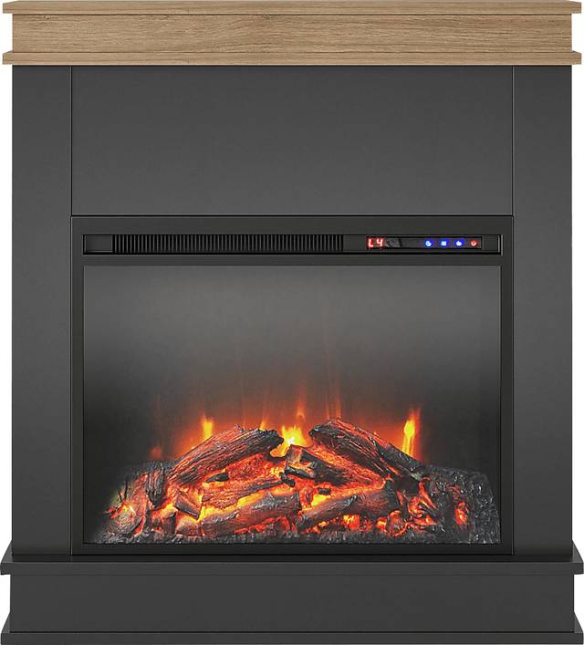 Annegret Black 29 in. Console with Electric Fireplace - Thumbnail - Image 3