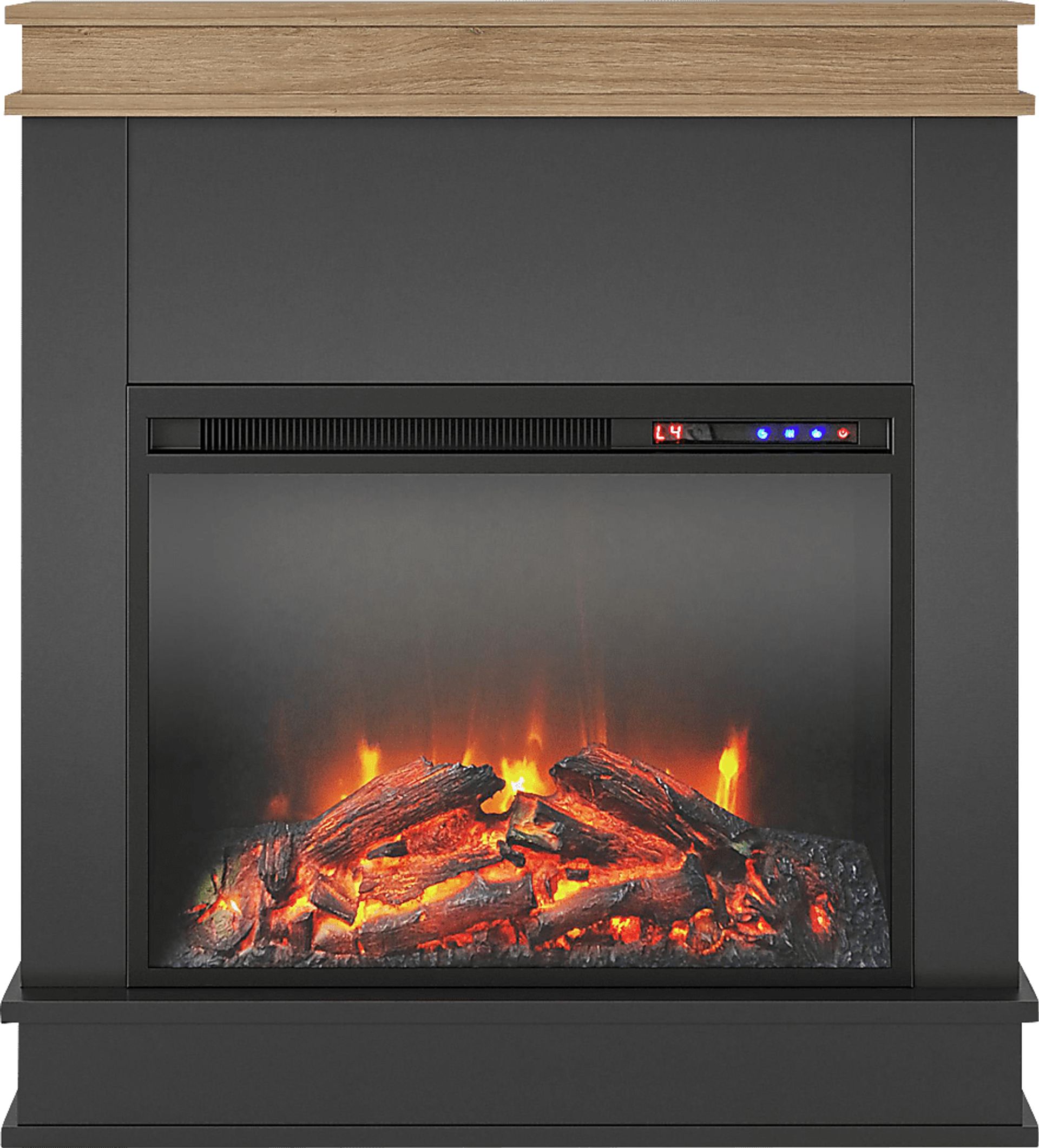 Annegret Black 29 in. Console with Electric Fireplace - Image 3