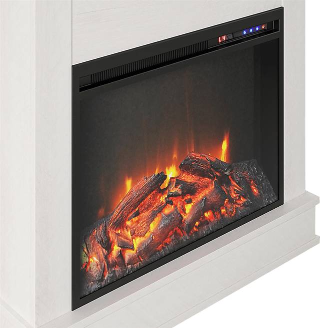 Annegret Ivory 29 in. Console with Electric Fireplace - Thumbnail - Image 6