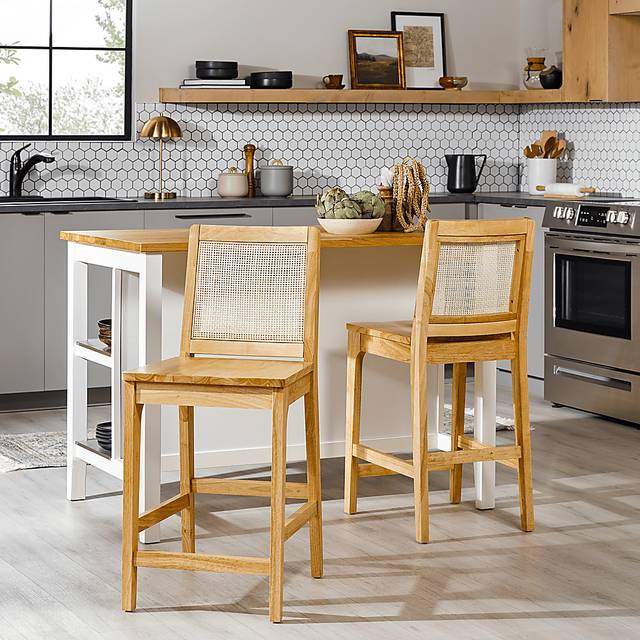 Annerly Natural Counter Height Stool, Set of 2 - Thumbnail - Image 2