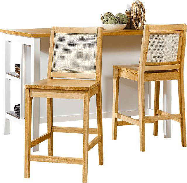 Annerly Natural Counter Height Stool, Set of 2 - Thumbnail - Image 4