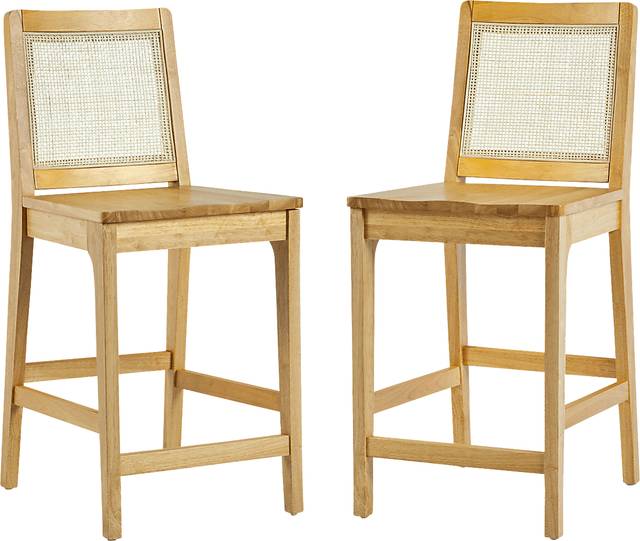 Annerly Natural Counter Height Stool, Set of 2 - Thumbnail - Image 1