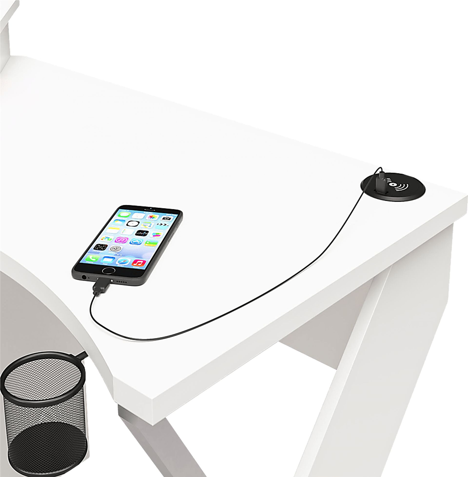 Anneslie White Desk - Image 5